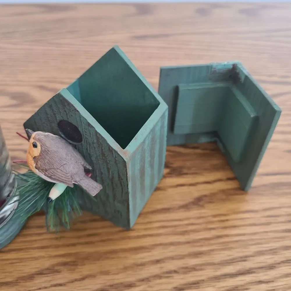 Hallmark Nature's Sketchbook Marjolein Bastin Resin Birdhouse Candle Holder